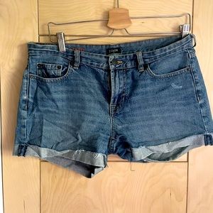 J. Crew Hipslung boyfriend fit denim shorts size 4